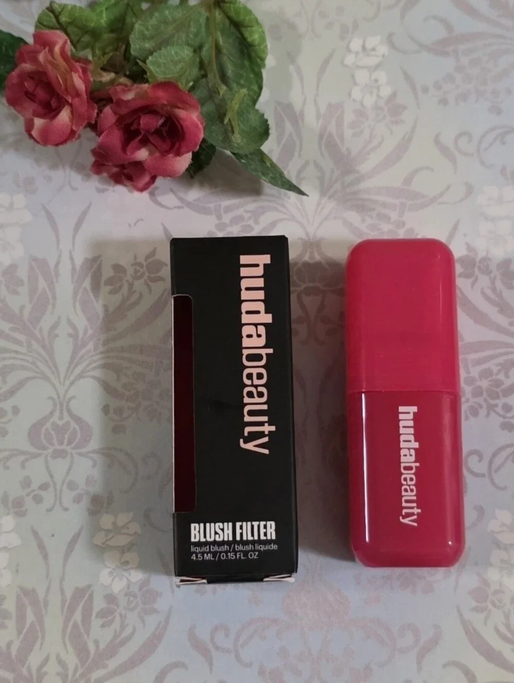 hudabeauty Intense Guava Liquid Blush - Vibrant Pink Cheek Tint
